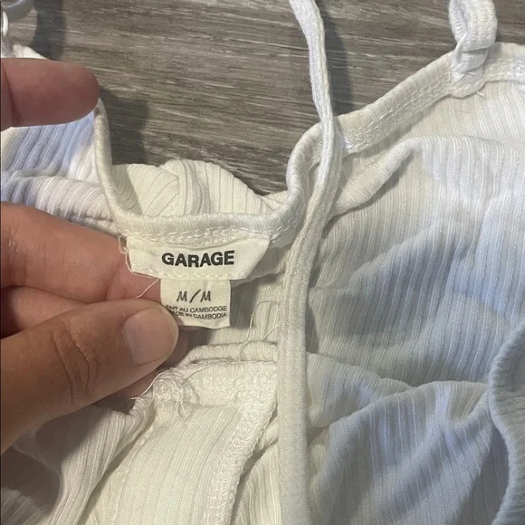 Chic White Ribbed Bodysuit - Picture 3 of 4